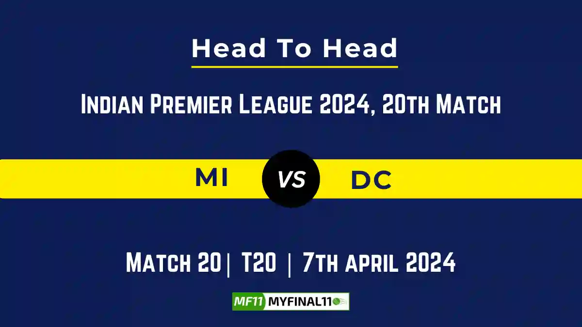 MI vs DC player records and player Battle, Head to Head [IPL 2024]