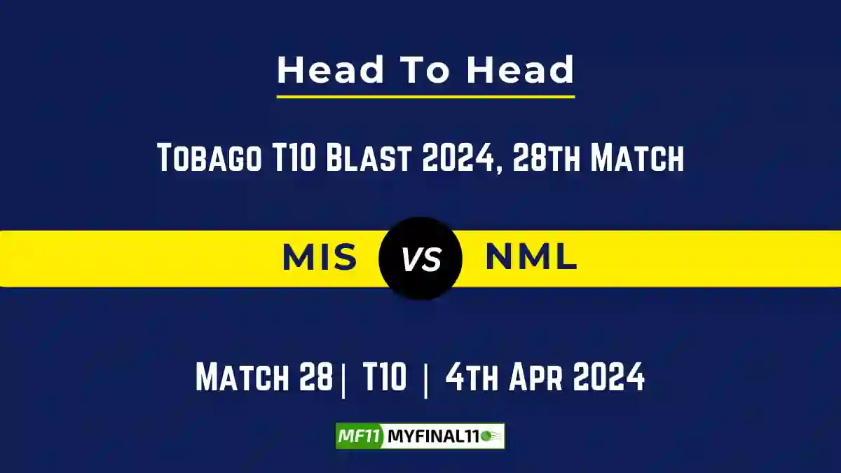 MIS vs NML Head to Head, MIS vs NML player records, MIS vs NML player Battle, and MIS vs NML Player Stats, MIS vs NML Top Batsmen & Top Bowlers records for the Upcoming Tobago T10 Blast 2024, 28th T10 Match, which will see Mt Irvine Surfers taking on No Mans Land Explorers, in this article, we will check out the player statistics, Furthermore, Top Batsmen and top Bowlers, player records, and player records, including their head-to-head records