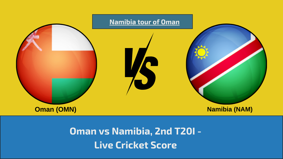 OMN vs NAM Live Score, Oman vs Namibia Live Cricket Score, 2nd T20I Match, Namibia tour of Oman 2024