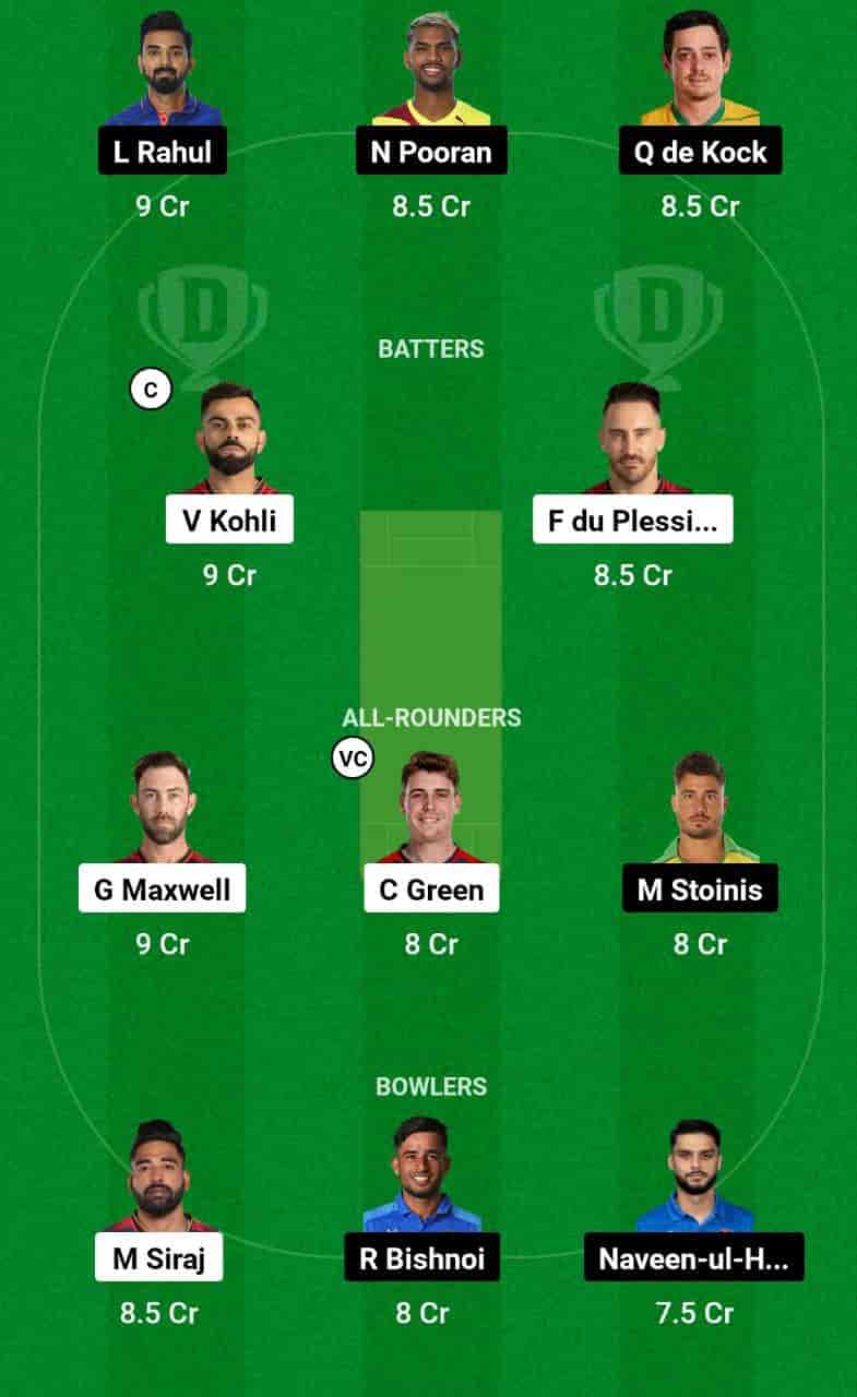 RCB vs LKN Dream11 Prediction Today is the 15th T20 Match of the Indian Premier League 2024 (IPL). This match will be hosted at the M.Chinnaswamy Stadium, Bengaluru, scheduled for the 2nd of April 2024, at 07:30 PM IST. Royal Challengers Bengaluru (RCB) vs Lucknow Super Giants (LKN) match In-depth match analysis & Fantasy Cricket Tips. Get Venue Stats of the M.Chinnaswamy Stadium, Bengaluru pitch report