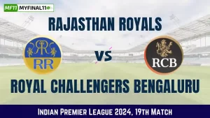 RR vs RCB Dream11 Prediction