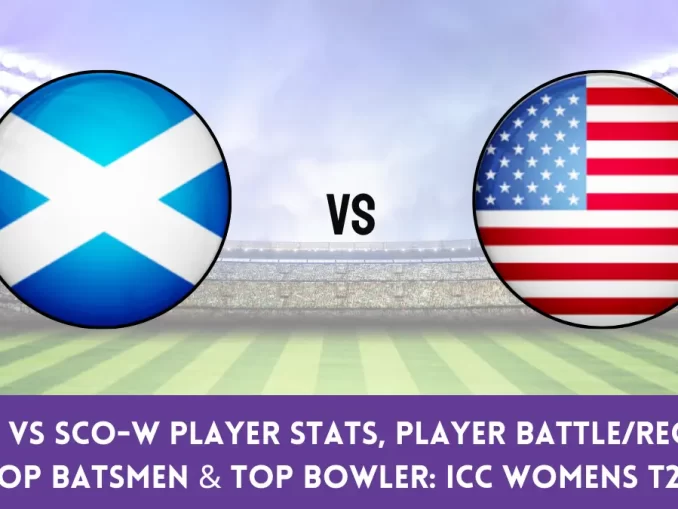 USA-W vs SCO-W Player Stats, Player BattleRecord - Top Batsmen & Top Bowler ICC Womens T20 World Cup Qualifier, 2024