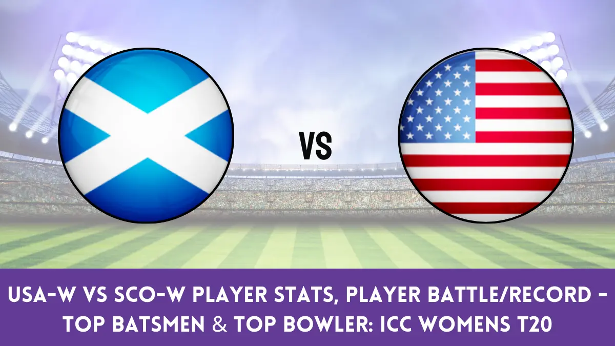 USA-W vs SCO-W Player Stats, Player BattleRecord - Top Batsmen & Top Bowler ICC Womens T20 World Cup Qualifier, 2024