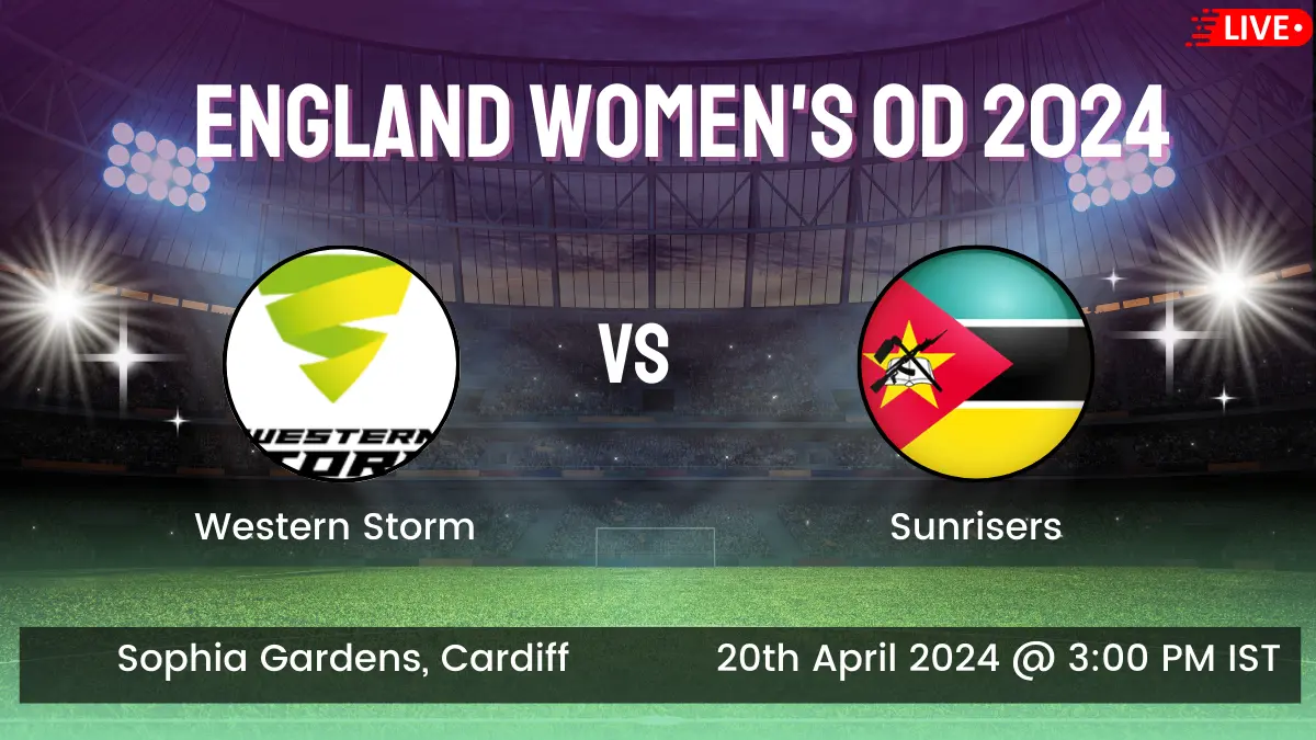 WS vs SUN Live Score, Western Storm (WS) vs Sunrisers (SUN) Live Cricket Score, 4th Match, England Women's OD 2024