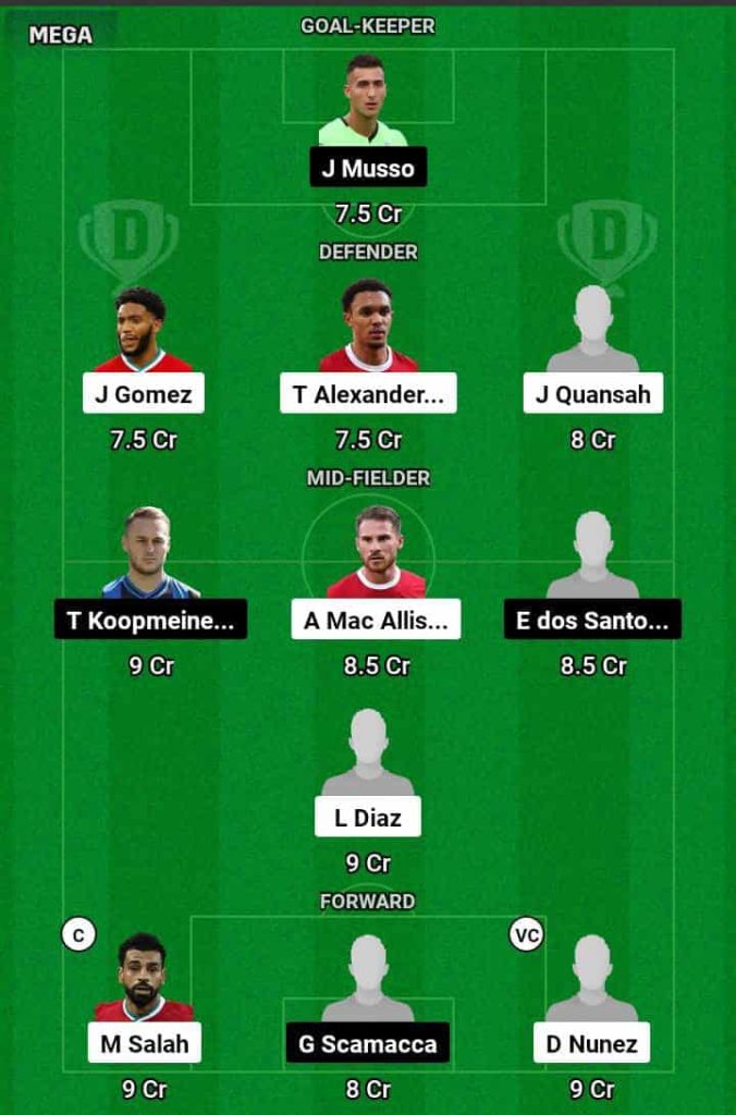 LIV vs ATN Dream11 Prediction Today Football Match.