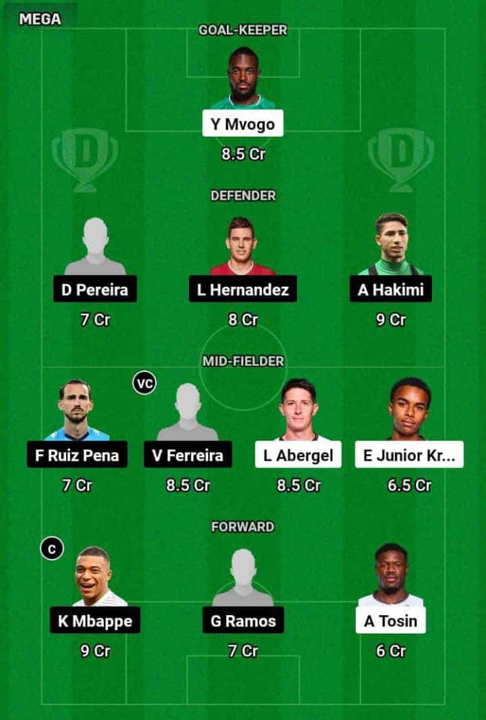 LRN vs PSG Dream11 Prediction Today Football Match.