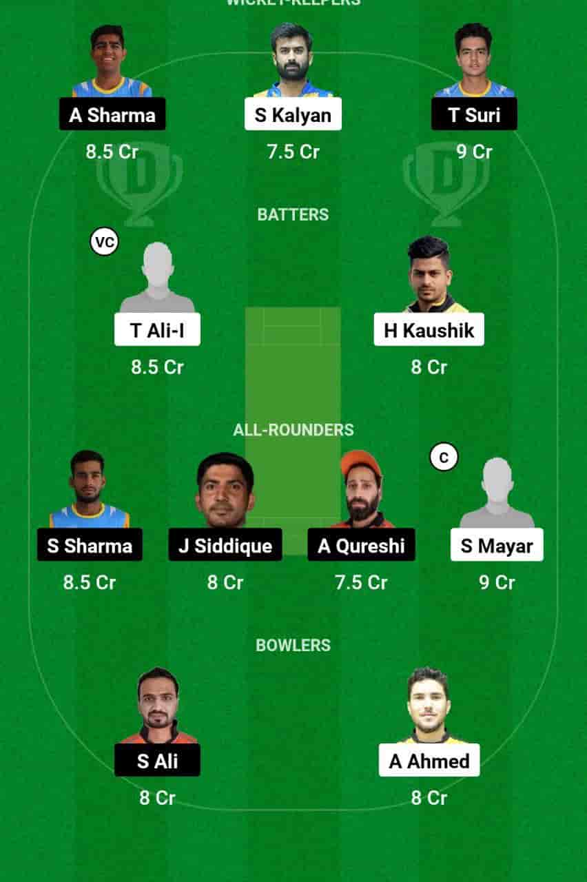AJM vs FUJ Dream11 Prediction Ajman (AJM) vs Fujairah (FUJ) Dream11 team AJM vs FUJ Player Stats - The 34th match of Emirates D10 Tournament 2024 will begin on Monday, 28th May 2024. Ajman is in the 6th place with two wins from eight matches, whereas Fujairah is in the 4th place with 3 wins from nine. The match will be hosted at Malek Cricket Stadium 1, Abu Dhabi, at 06:45 PM IST. 