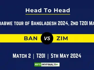 BAN vs ZIM Head to Head, BAN vs ZIM player records, BAN vs ZIM player Battle, and BAN vs ZIM Player Stats, BAN vs ZIM Top Batsmen & Top Bowlers records for the upcoming match of the Zimbabwe tour of Bangladesh 2024, 2nd T20I Match, which will see Bangladesh taking on Zimbabwe, in this article, we will check out the player statistics, Furthermore, Top Batsmen and top Bowlers, player records, and player records, including their head-to-head records