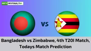 BAN vs ZIM Today Match Prediction, 4th T20I Match: Bangladesh vs Zimbabwe Who Will Win Today Match?