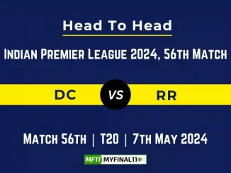 DC vs RR Head to Head, Player Battle, Player Records Stats IPL 2024, Match 56th