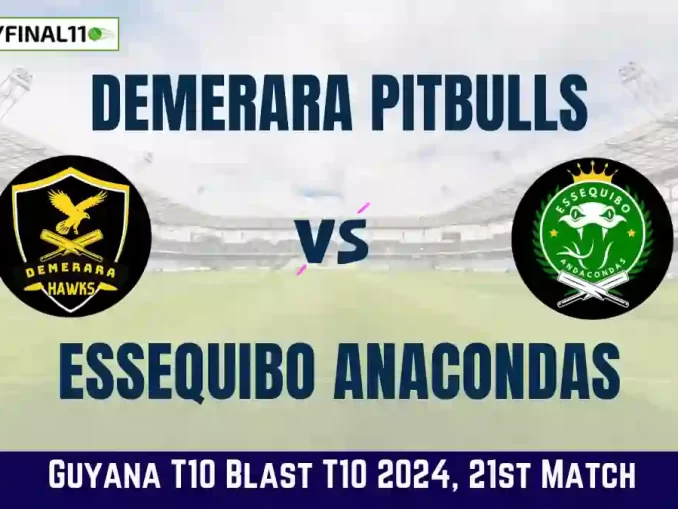 DMP vs EQA Dream11 Prediction & Player Stats, 21st T10 Match, Guyana T10 Blast, 2024