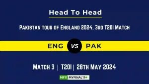 ENG vs PAK Head to Head, ENG vs PAK player records, ENG vs PAK player Battle, and ENG vs PAK Player Stats, ENG vs PAK Top Batsmen & Top Bowlers records for the upcoming match of the Pakistan tour of England 2024, 3rd T20I Match, which will see England taking on Pakistan, in this article, we will check out the player statistics, Furthermore, Top Batsmen and top Bowlers, player records, and player records, including their head-to-head records