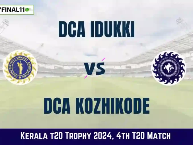 IDK vs KOD Dream11 Prediction & Player Stats, 4th Match, Kerala T20 Trophy, 2024