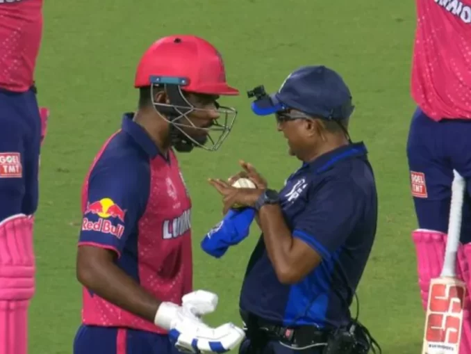 IPL 2024: Controversy has arisen over the dismissal of Sanju Samson