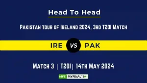 IRE vs PAK Head to Head, IRE vs PAK player records, IRE vs PAK player Battle, and IRE vs PAK Player Stats, IRE vs PAK Top Batsmen & Top Bowlers records for the upcoming match of the Pakistan tour of Ireland 2024, 3rd T20I Match, which will see Ireland taking on Pakistan, in this article, we will check out the player statistics, Furthermore, Top Batsmen and top Bowlers, player records, and player records, including their head-to-head records