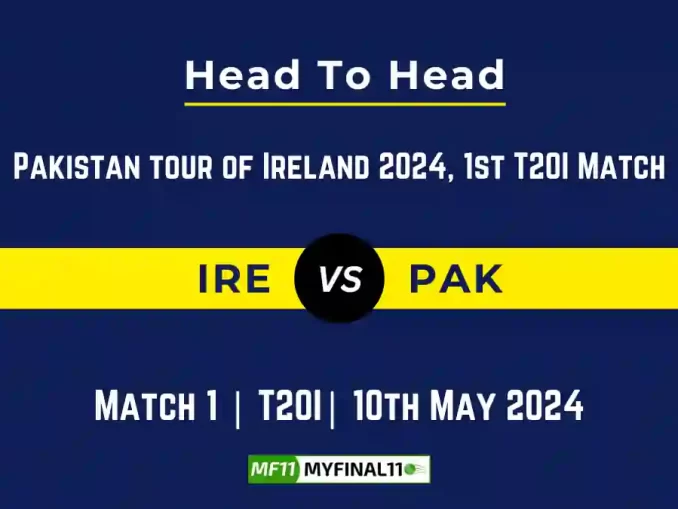 IRE vs PAK Head to Head, IRE vs PAK player records, IRE vs PAK player Battle, and IRE vs PAK Player Stats, IRE vs PAK Top Batsmen & Top Bowlers records for the upcoming match of the Pakistan tour of Ireland 2024, 1st T20I Match, which will see Ireland taking on Pakistan, in this article, we will check out the player statistics, Furthermore, Top Batsmen and top Bowlers, player records, and player records, including their head-to-head records