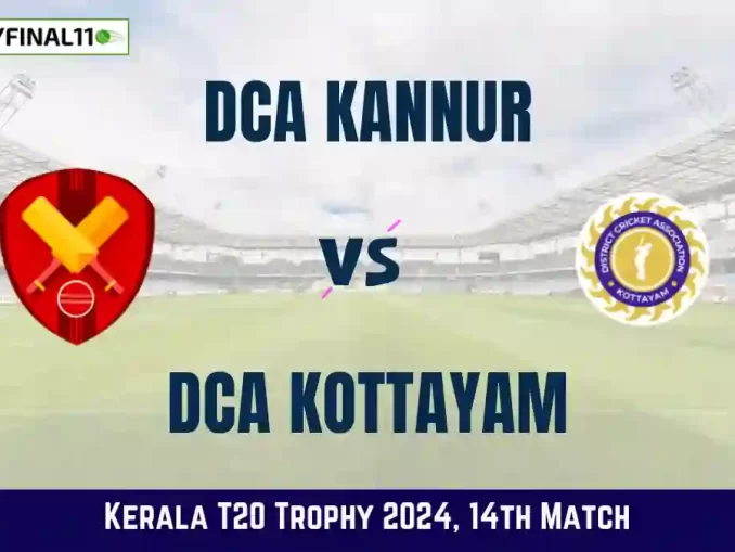 KAN vs KOY Dream11 Prediction & Player Stats, 14th Match, Kerala T20 Trophy, 2024