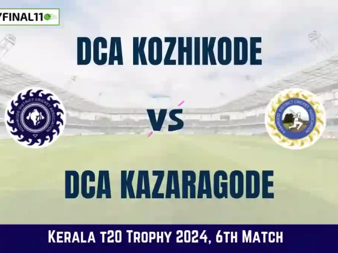 KOD vs KAG Dream11 Prediction & Player Stats, 6th Match, Kerala T20 Trophy, 2024