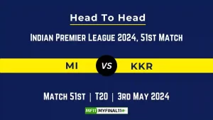 MI vs KKR Player Battle, Head to Head, Player Records Stats IPL 2024, Match 51st