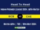 RCB vs CHE player battle, Head to Head Stats, Records for 68th Match of IPL 2024
