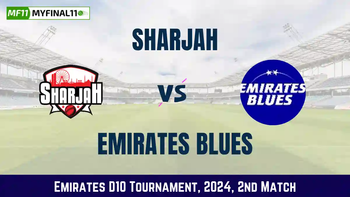 SHA vs EMB Dream11 Prediction, Dream11 Team, Pitch Report & Player Stats, 2nd T10 Match, Emirates D10 Tournament, 2024