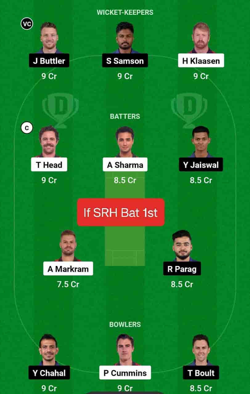 SRH vs RR Dream11 Prediction - In-Depth Match Analysis: 50th T20 Match of the Indian Premier League 2024 (IPL). This match will be hosted at the Rajiv Gandhi International Stadium, Uppal, Hyderabad, scheduled for the 2nd of May 2024, at 19:30 IST. Sunrisers Hyderabad (SRH) vs Rajasthan Royals (RR ) match In-depth match analysis & Fantasy Cricket Tips. Get venue stats for the Rajiv Gandhi International Stadium, Uppal, Hyderabad pitch report.