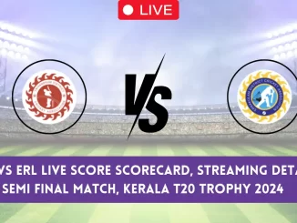 TVR vs ERL Live Score, DCA Trivandrum vs DCA Eranakulam Live Cricket Score, 2nd Semi Final T20 Match, Kerala T20 Trophy, 2024