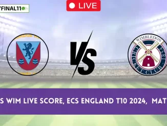 TW vs WIM Live Score, ECS England T10 2024, Tunbridge Wells vs Wimbledon Live Cricket Score & Commentary - Match 18