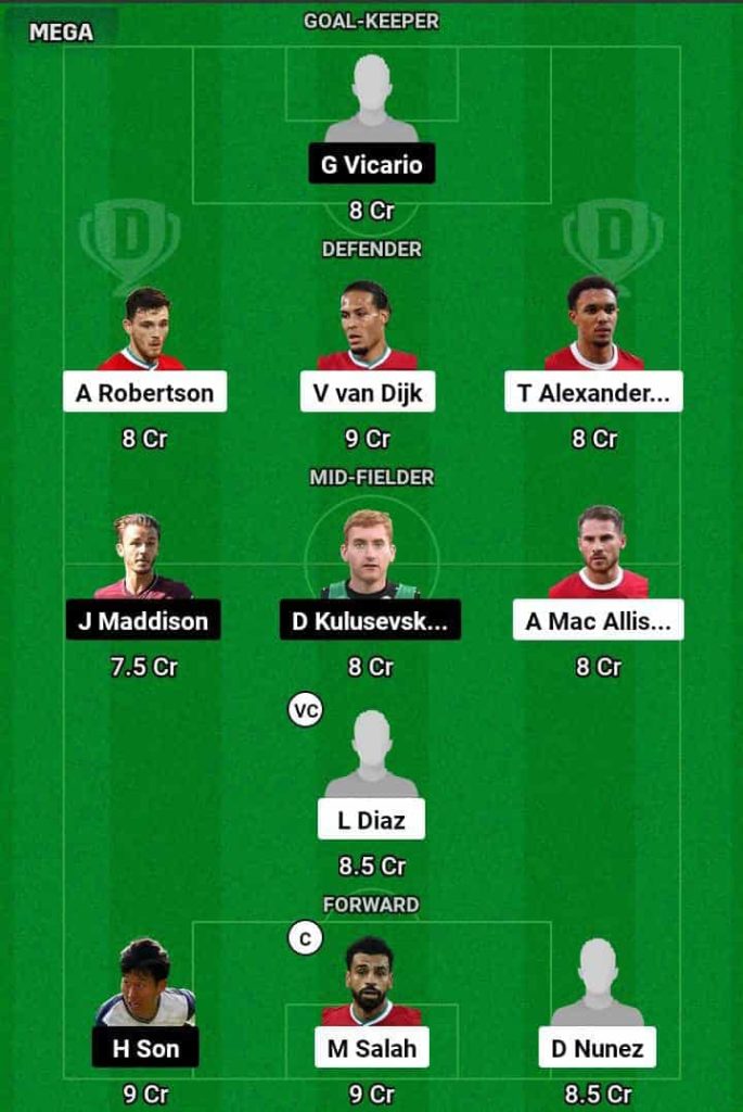 LIV vs TOT Dream11 Prediction Today Football Match.