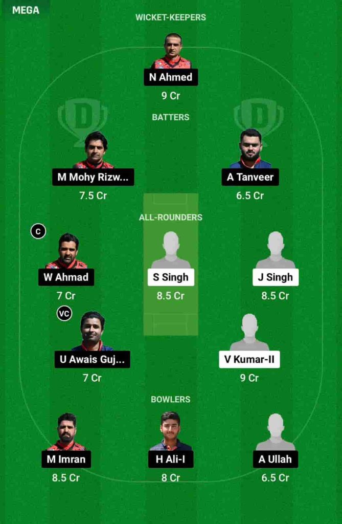 FRI vs JIB Dream11 Team