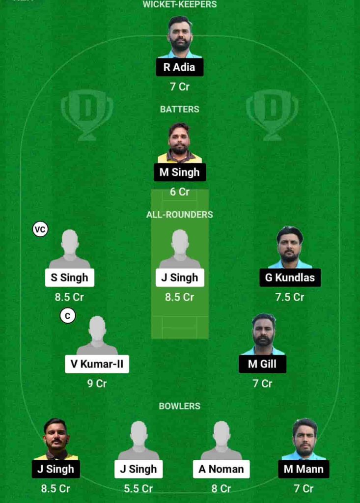 FRI vs VIC Dream11 Team