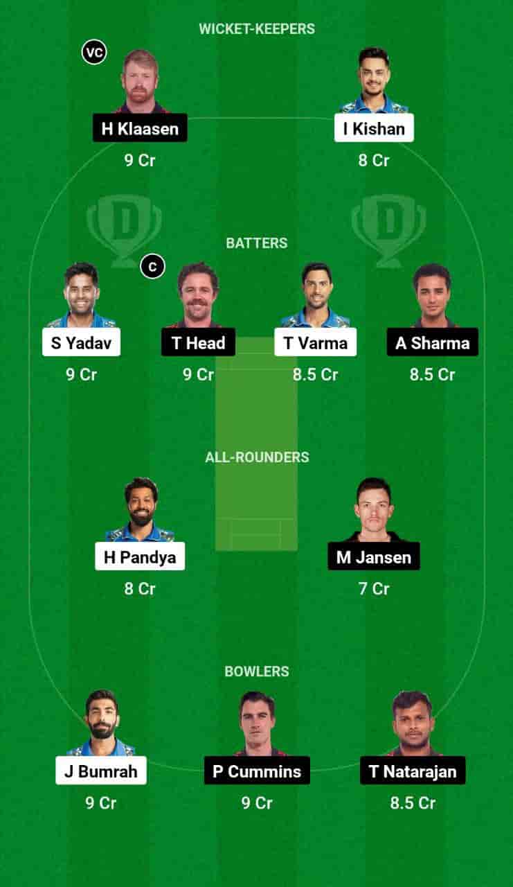 MI vs SRH Dream11 Prediction Today is the 55th T20 Match of the Indian Premier League 2024 (IPL). This match will be hosted at the Wankhede Stadium, Mumbai, scheduled for the 6th of May 2024, at 07:30 IST. Mumbai Indians (MI) vs Sunrisers Hyderabad (SRH ) match In-depth match analysis & Fantasy Cricket Tips. Get Venue Stats of the Wankhede Stadium, Mumbai pitch report