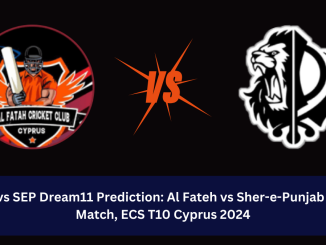 AFT vs SEP Dream11 Prediction Al Fateh (AFT) vs Sher-e-Punjab (SEP) Dream11 team AFT vs SEP Player Stats: 36th Match of the ECS T10 Cyprus 2024