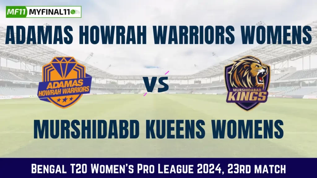 AHW-W vs MK-W Dream11 Prediction, Pitch Report, and Player Stats, 23rd Match, Bengal T20 Women's Pro League, 2024