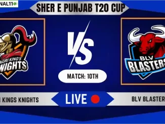AKK vs BLT Live Score, Sher E Punjab T20 2024, 10th Match, Agri Kings Knights vs BLV Blasters Live Cricket Score & Commentary [14th June 2024]