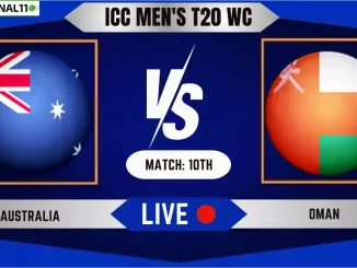 AUS vs OMN Live Score, ICC Men's T20 World Cup, 2024, Australia vs Oman Live Cricket Score & Commentary - 10th Match