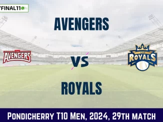 AVG vs ROY Dream11 Prediction, Pitch Report, and Player Stats, 29th Match, Pondicherry T10 Men, 2024