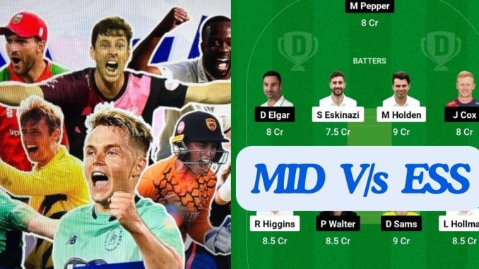 MID vs ESS Dream11 Prediction Today Match, Dream11 Team Today, Fantasy Cricket Tips, Playing XI, Pitch Report, Player Stats, English T20 Blast 2024, South Group Match