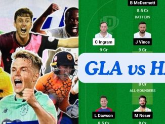 GLA vs HAM Dream11 Prediction Today Match, Dream11 Team Today, Fantasy Cricket Tips, Playing XI, Pitch Report, Player Stats, English T20 Blast 2024, South Group Match