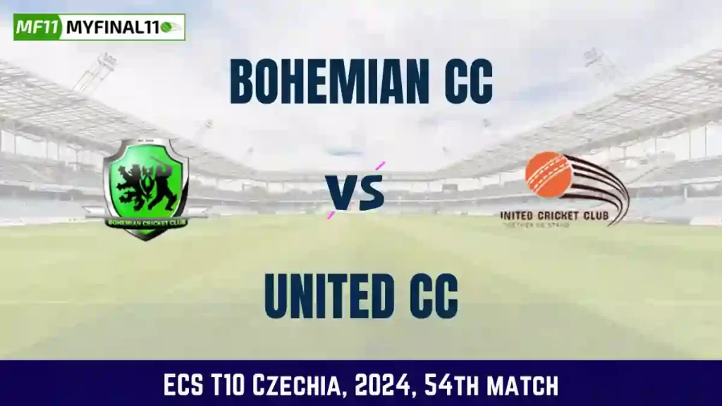 BCC vs UCC Dream11 Prediction, Pitch Report, and Player Stats, 54th Match, ECS T10 Czechia, 2024