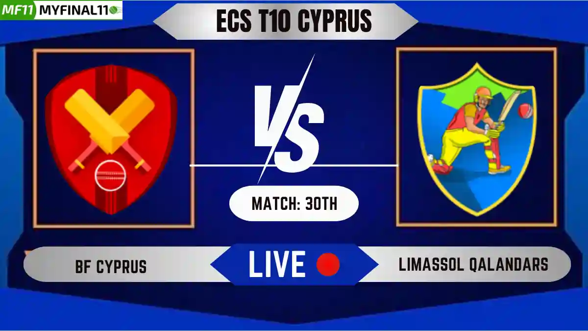 BFC vs LQ Live Score, ECS T10 Cyprus, 2024, BF Cyprus vs Limassol Qalandars Live Cricket Score & Commentary - 30th Match