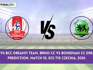 BRN vs BCC Dream11 Prediction Today Match: Find out the Dream11 team prediction for the Brno (BRN) and Bohemian (BCC)