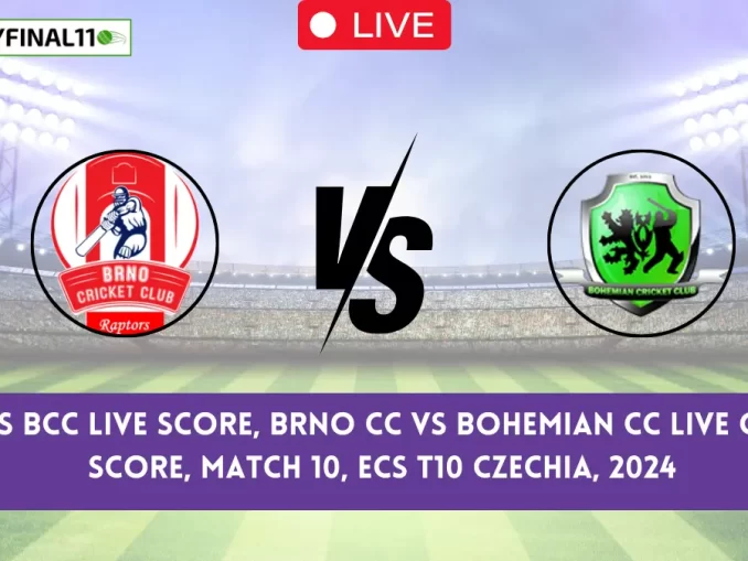 BRN vs BCC Live Score: The upcoming match between Brno (BRN) and Bohemian (BCC) at the ECS T10 Czechia, 2024