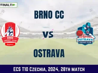 BRN vs OST Dream11 Prediction, Pitch Report, and Player Stats, 28th Match, ECS T10 Czechia, 2024