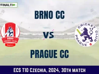 BRN vs PCC Dream11 Prediction, Pitch Report, and Player Stats, 30th Match, ECS T10 Czechia, 2024