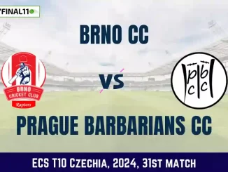 BRN vs PRB Dream11 Prediction, Pitch Report, and Player Stats, 31st Match, ECS T10 Czechia, 2024