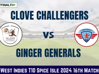 CC vs GG Dream11 Prediction, Fantasy Cricket Tips, Pitch Report, Player Stats, 16th Match, West Indies T10 Spice Isle 2024