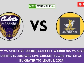 CLW vs SVDJ Live Score: The upcoming match between Colatta Warriors (CLW) vs Seven Districts Juniors (SVDJ) at the UAE T10 Bukhatir League, 2024