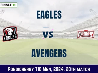 EAG vs AVE Dream11 Prediction, Pitch Report, and Player Stats, 20th Match, Pondicherry T10 Men, 2024