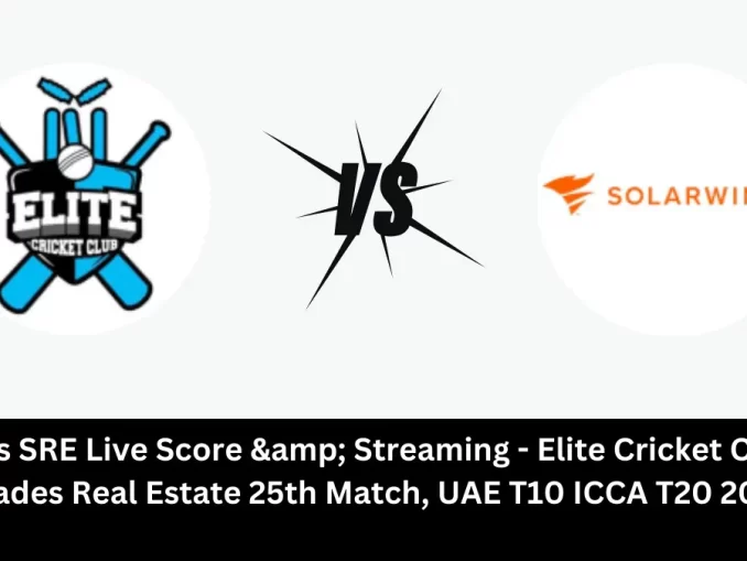 ECC vs SRE Live Score: The upcoming match between Elite Cricket Club (ECC) vs Spades Real Estate (SRE) at the UAE T10 ICCA, 2024